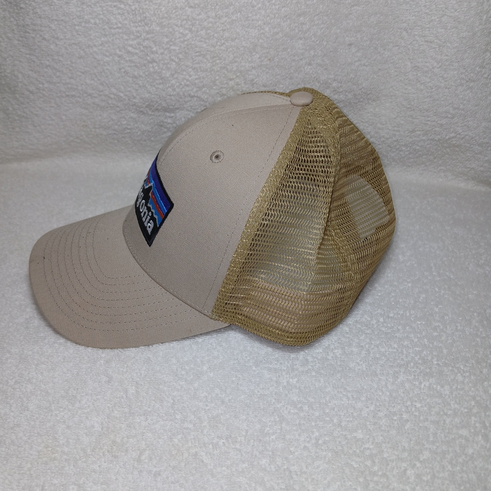 Patagonia Beige and Olive Trucker Hat - Picture 3 of 4